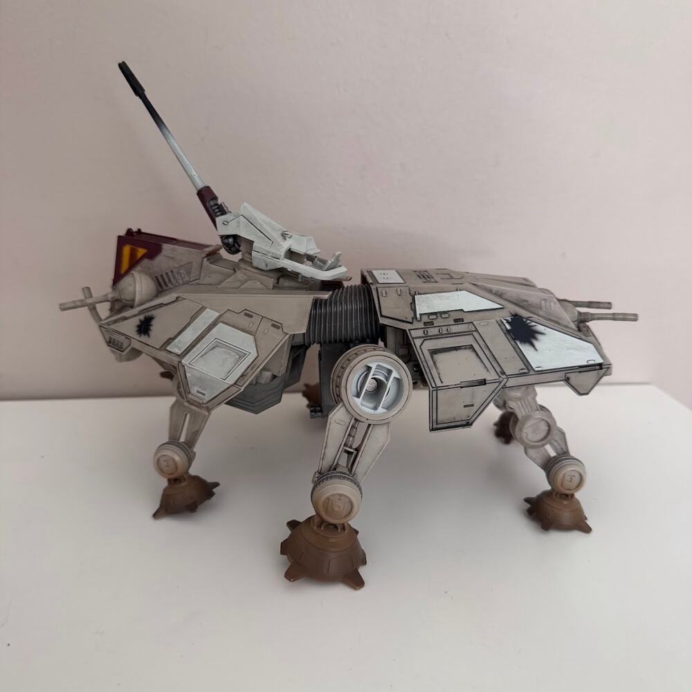 STAR WARS Micro Galaxy Squadron AT-TE Plastic Toy Jazwares - AS IS